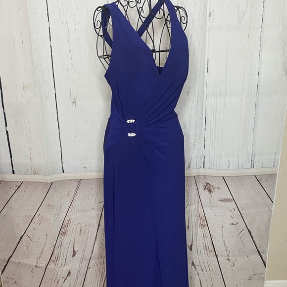 Elegant Navy Blue Dress - Picture 7 of 13